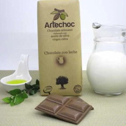 CHOCOLATE CON LECHE ARTECHOC CON AOVE  (115 GR)