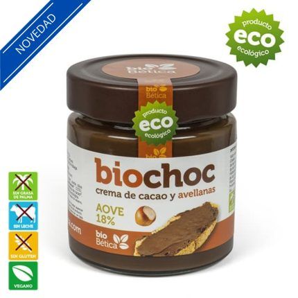 crema cacao avellanas biochoc aceite oliva virgen extra